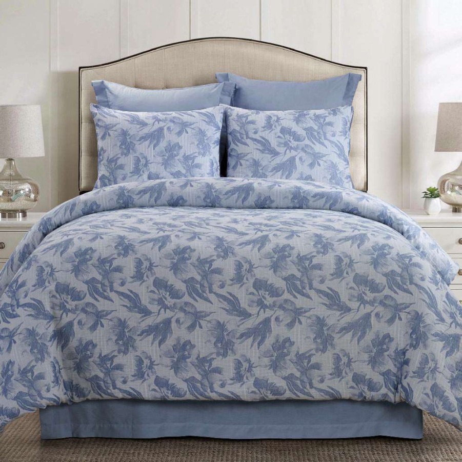 Bedding * Popular Your Life Style Queen Comforter Set, Almaria (Soft Blue) By Donna Sharp American Heritage Textiles Y00430