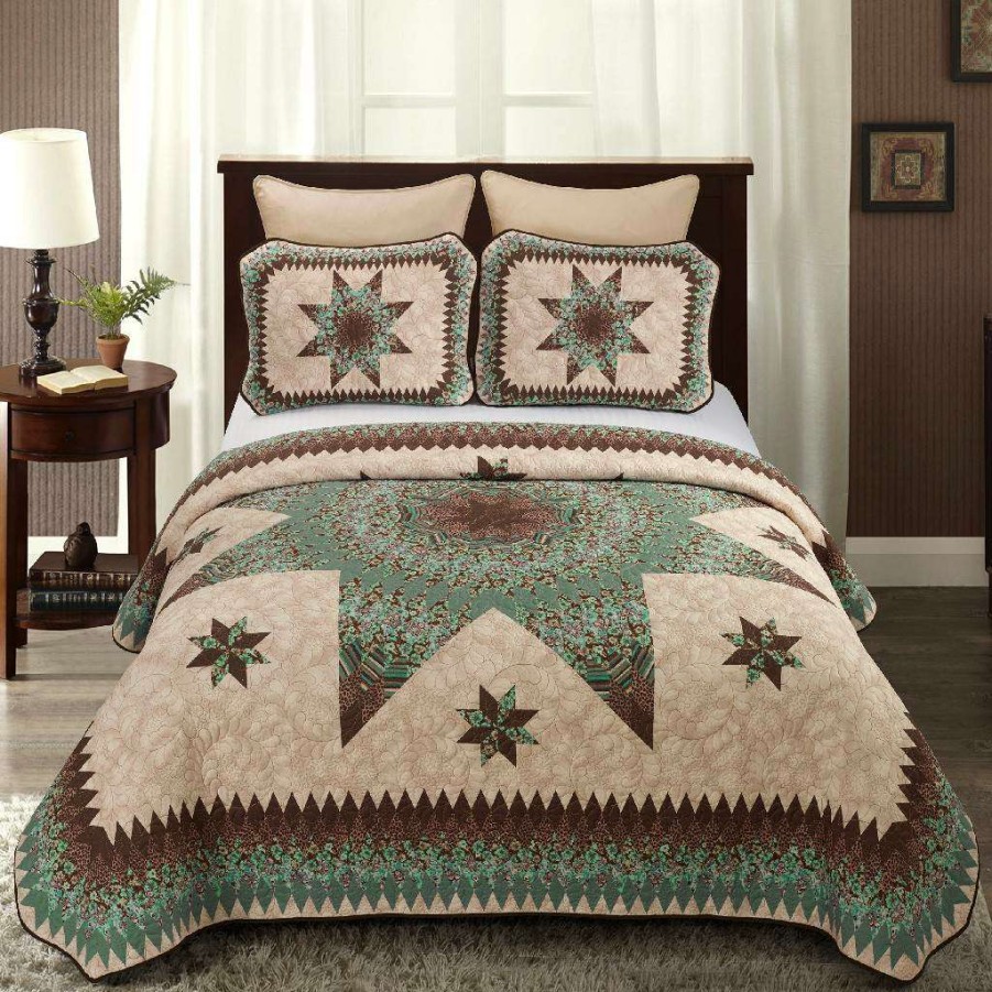 Bedding * Classical Donna Sharp Queen Set, Sea Breeze Star (Ucc) American Heritage Textiles 50146