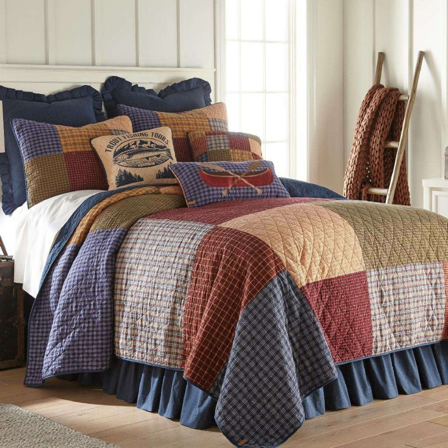 Bedding * Cheap Online Donna Sharp Lakehouse Twin Cotton Quilt American Heritage Textiles 83704