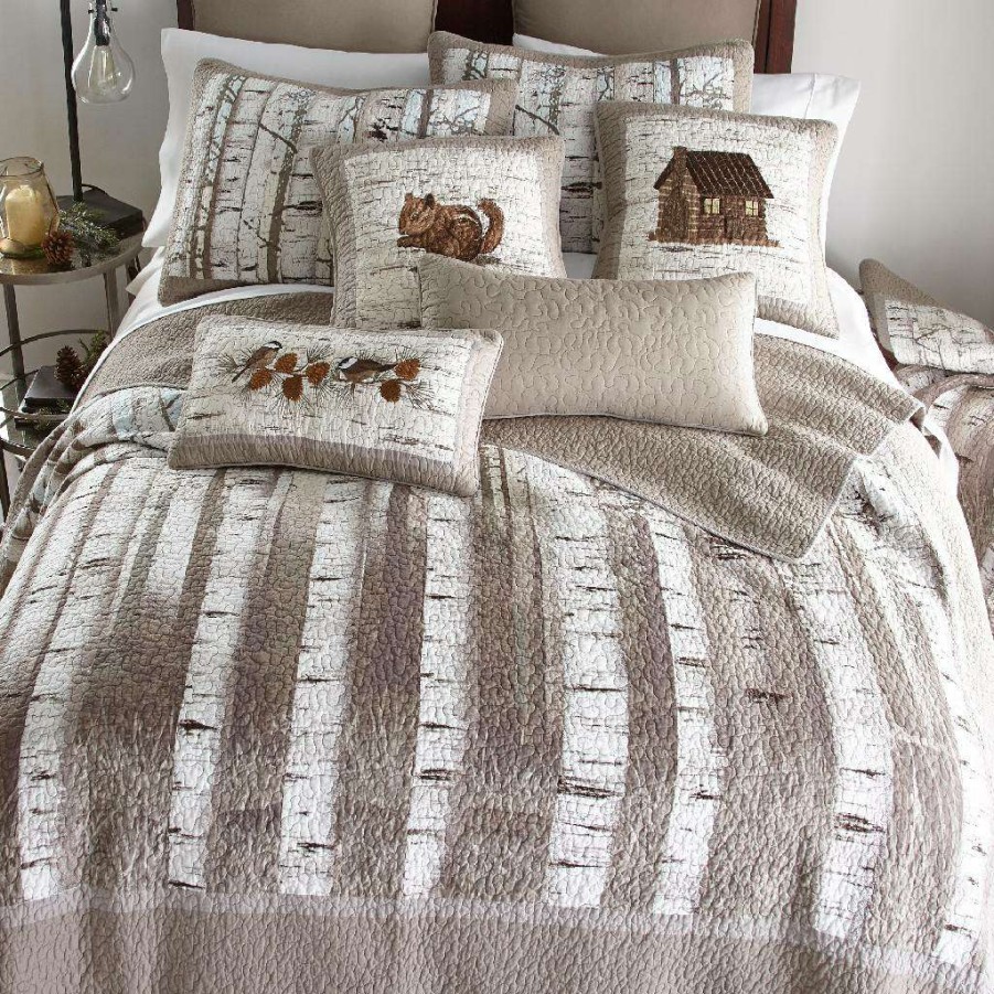 Bedding * New Donna Sharp Birch Forest Full/Queen Cotton Quilt American Heritage Textiles 86106