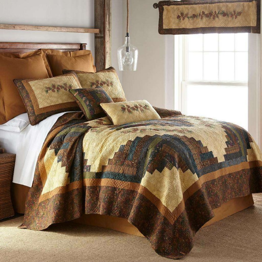 Bedding * Closeout Sale Donna Sharp Cabin Raising Full/Queen Cotton Quilt American Heritage Textiles 66006