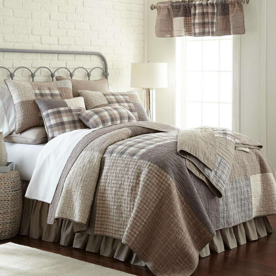 Bedding * Hot Sell Donna Sharp Smoky Square King Cotton Quilt American Heritage Textiles 83827