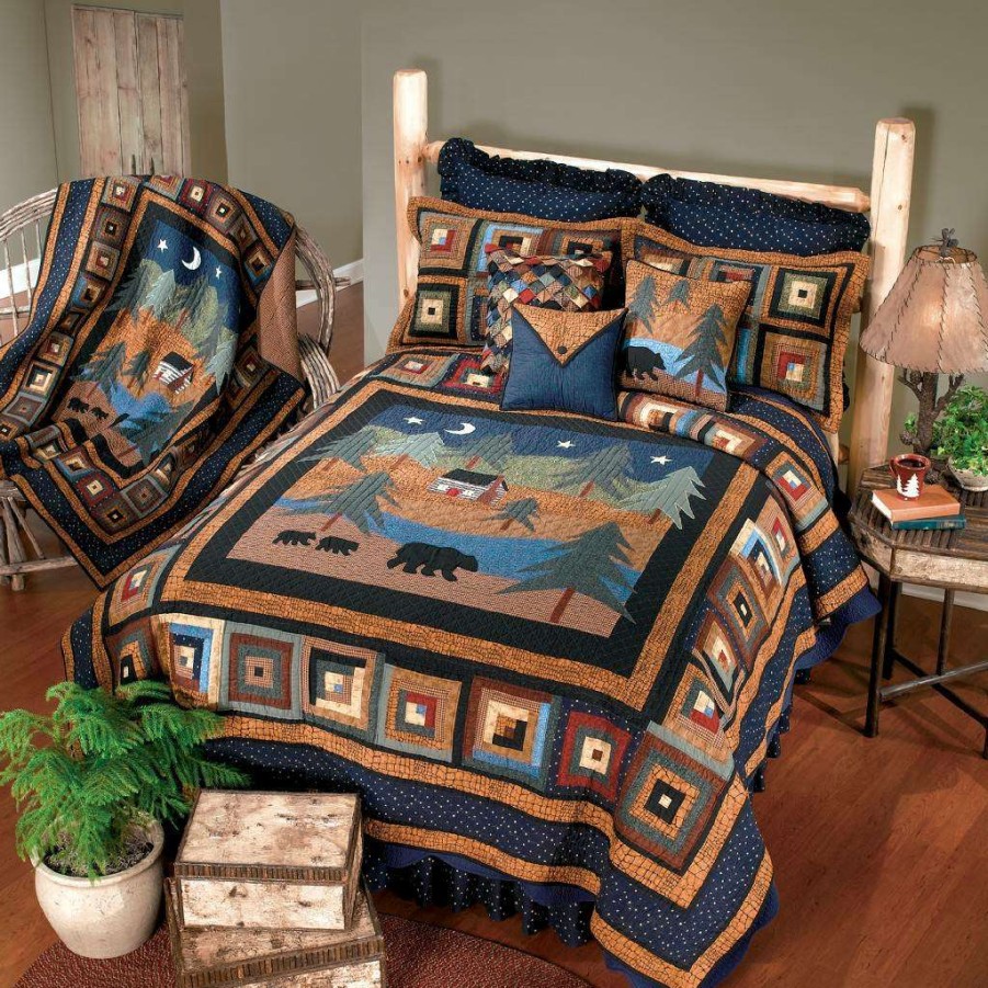 Bedding * Closeout Sale Donna Sharp Midnight Bear Twin Quilt American Heritage Textiles 90904