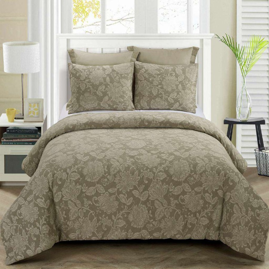 Bedding * Top Sell Your Life Style Queen Comforter Set, Amadora (Taupe) By Donna Sharp American Heritage Textiles Y00400