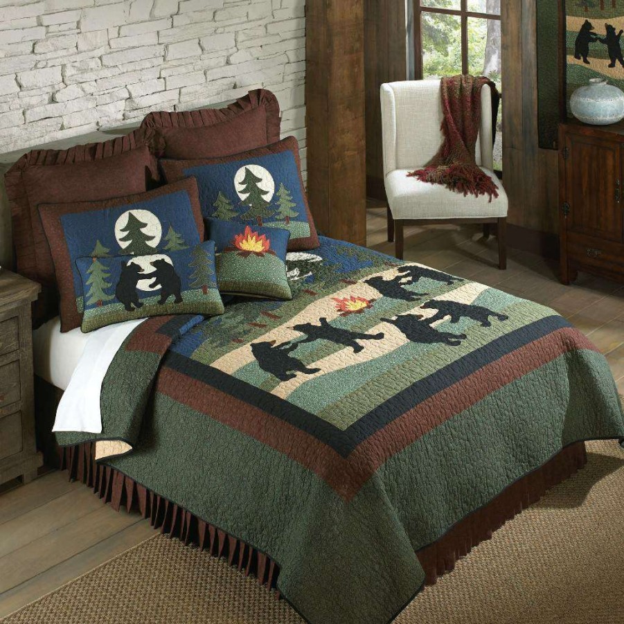 Bedding * Fire Sale Donna Sharp Bear Dance Cotton Throw American Heritage Textiles 60330