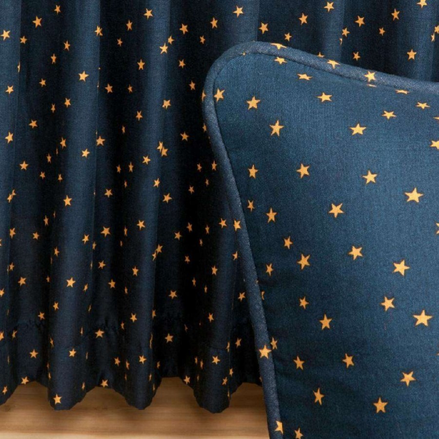 Bedding * Closeout Sale Donna Sharp Queen Bedskirt, Navy Star (G) American Heritage Textiles 90960