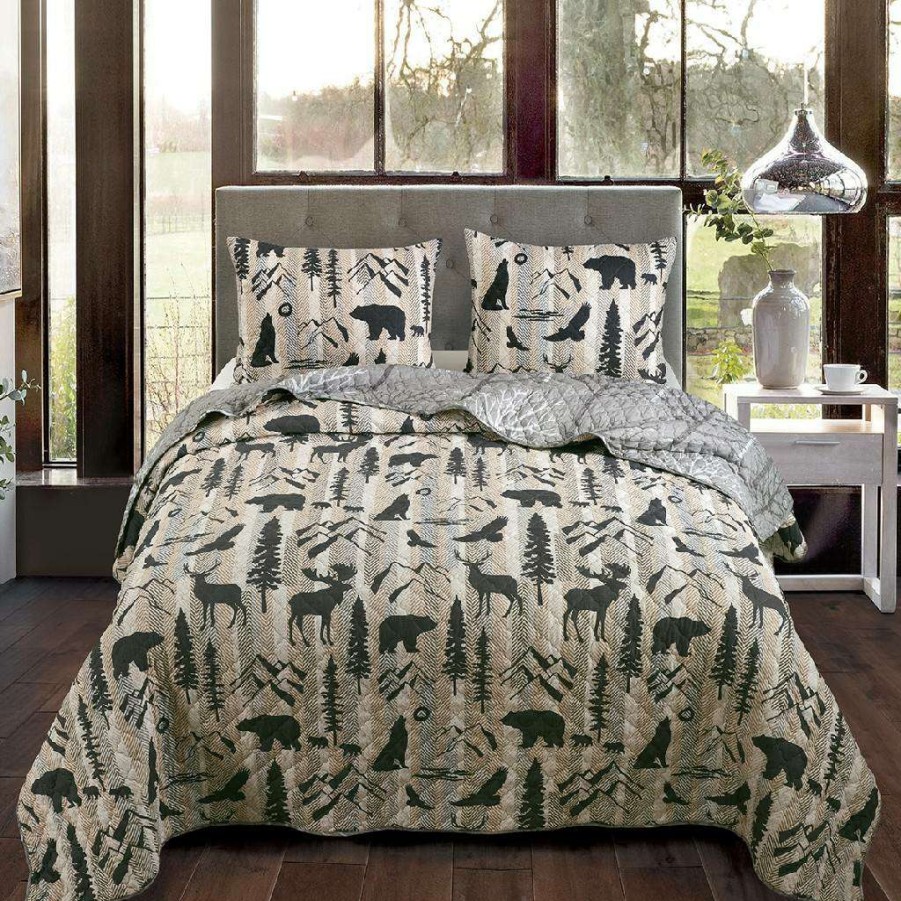 Bedding * Outlet Sale Donna Sharp King Set, Forest Weave American Heritage Textiles Y20077