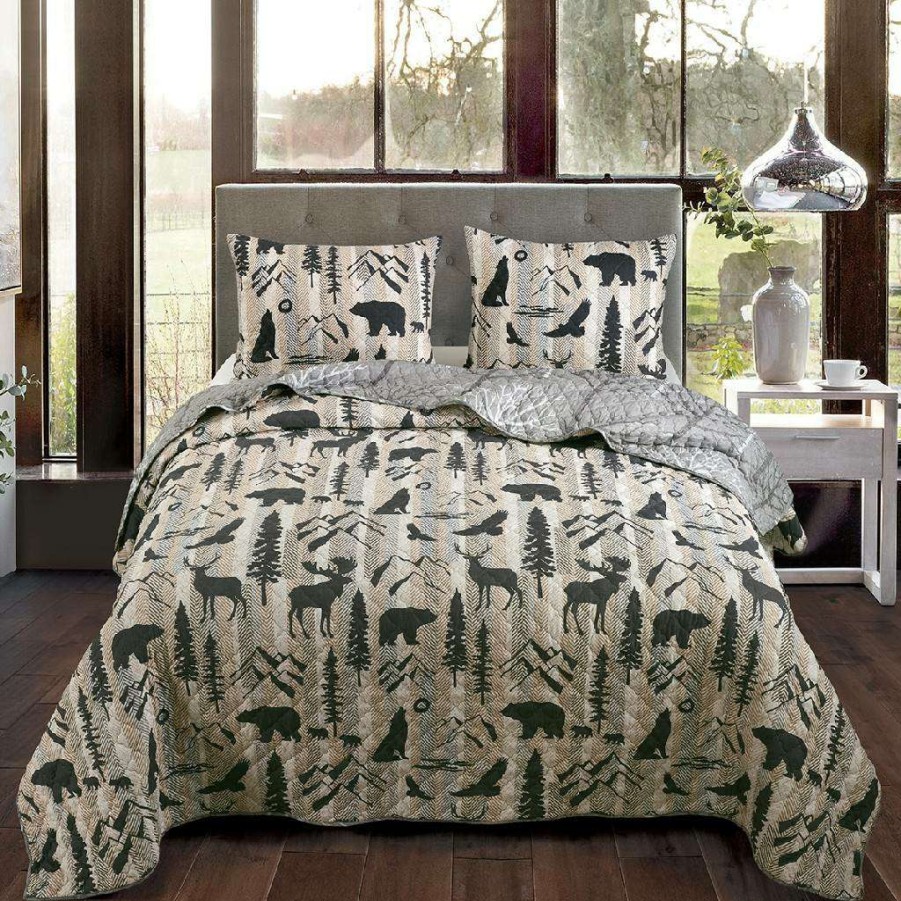 Bedding * Outlet Sale Donna Sharp Twin Set, Forest Weave American Heritage Textiles Y20074