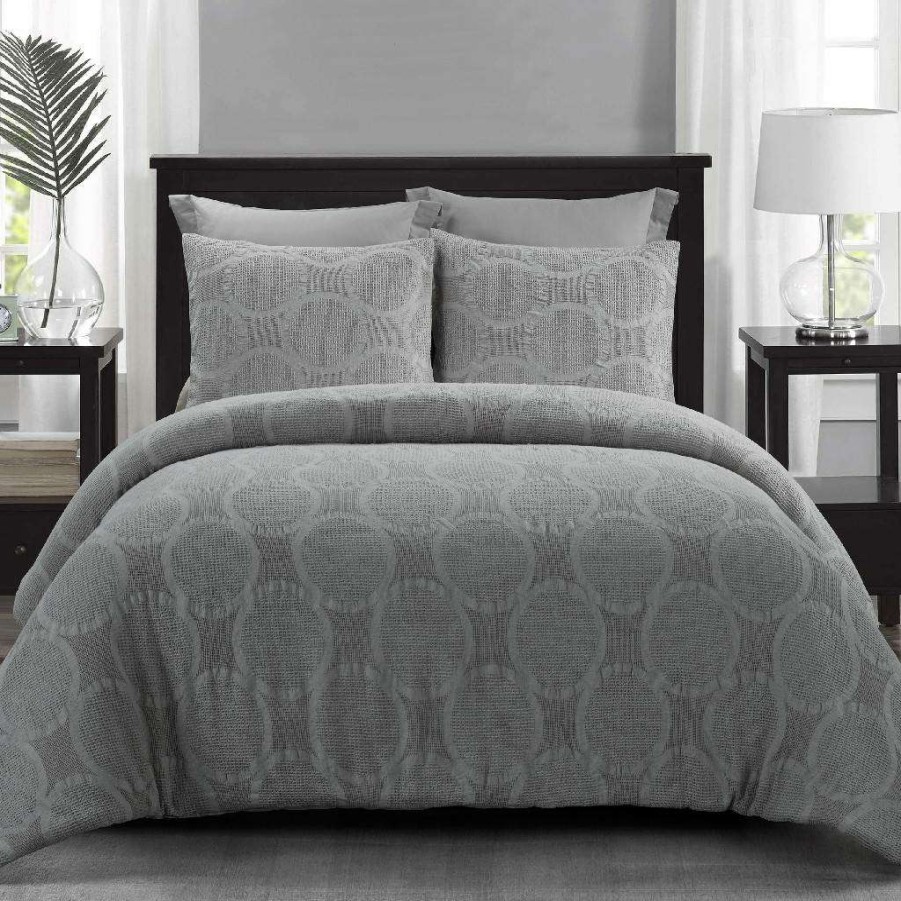 Bedding * Outlet Sale Your Life Style Queen Comforter Set, Leon (Grey) By Donna Sharp American Heritage Textiles Y00422