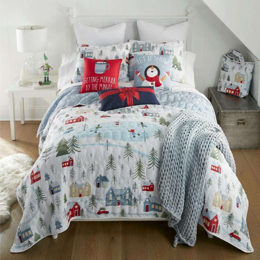 Bedding * Closeout Sale Winter Wonderland 2 Pc Twin Quilt Set American Heritage Textile Y20414