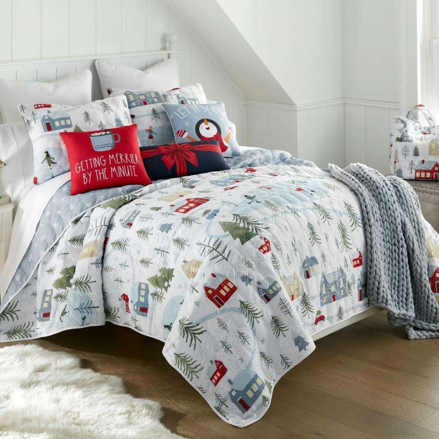 Bedding * Closeout Sale Winter Wonderland 2 Pc Twin Quilt Set American Heritage Textile Y20414