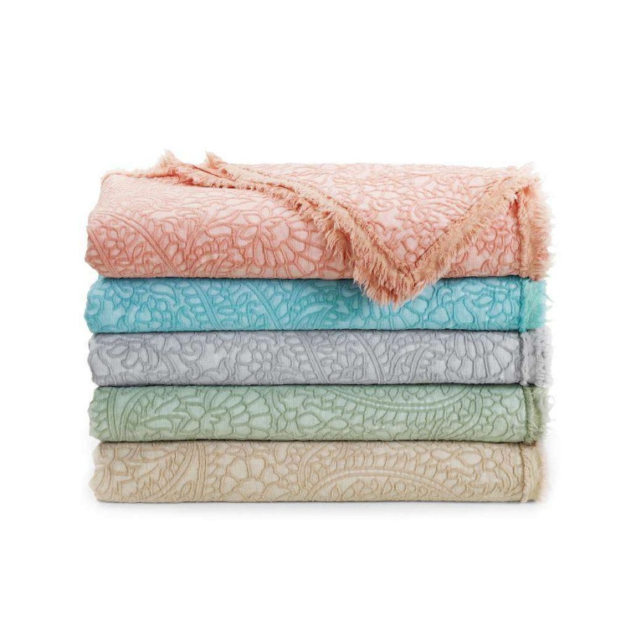 Bedding * Top Sell Your Life Style Throw (Oversized), Gw Paisley Aqua By Donna Sharp American Heritage Textiles Y00108