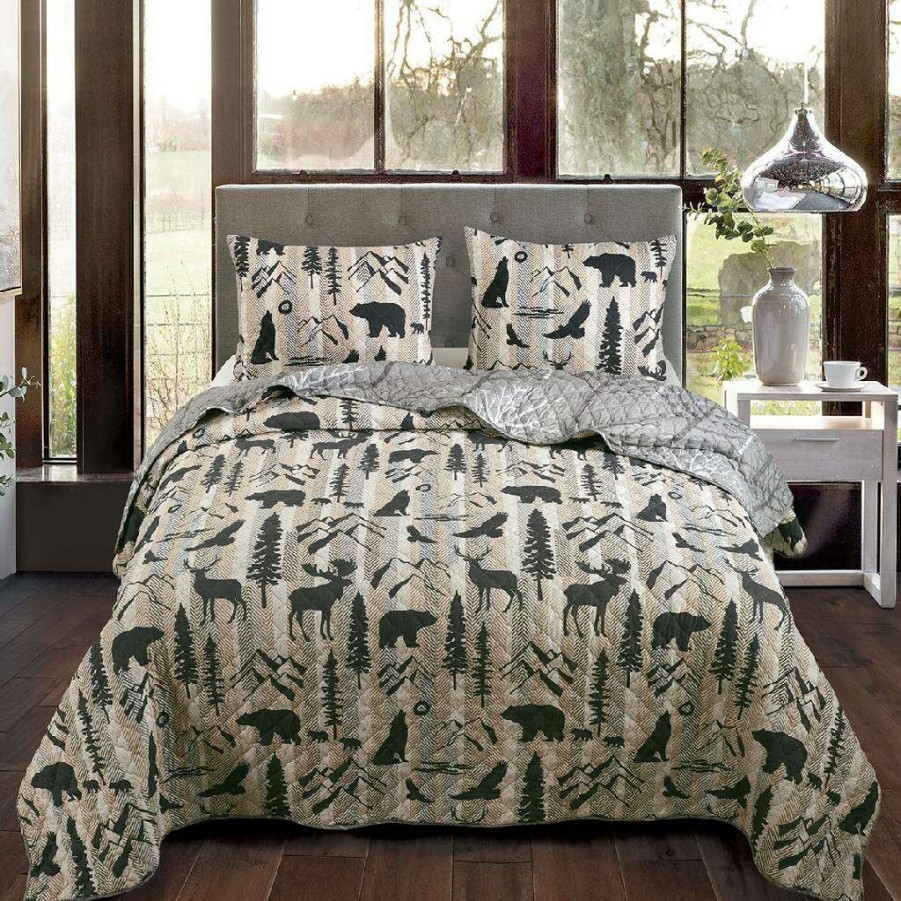 Bedding * Popular Donna Sharp Queen Set, Forest Weave American Heritage Textiles Y20076