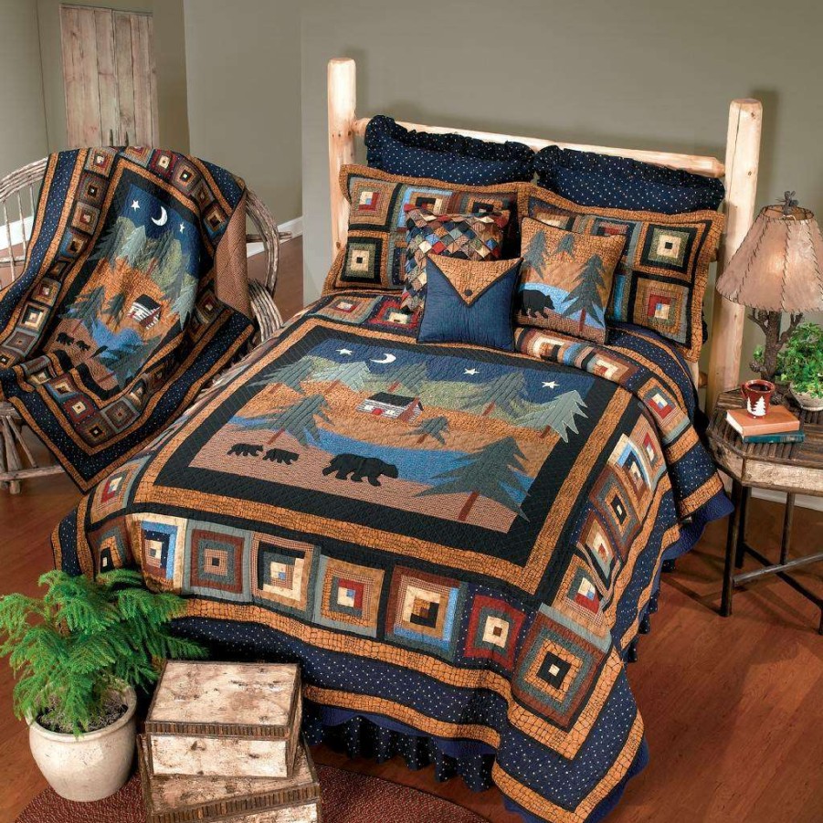 Bedding * Wholesale Donna Sharp Midnight Bear Full/Queen Quilt American Heritage Textiles 90906