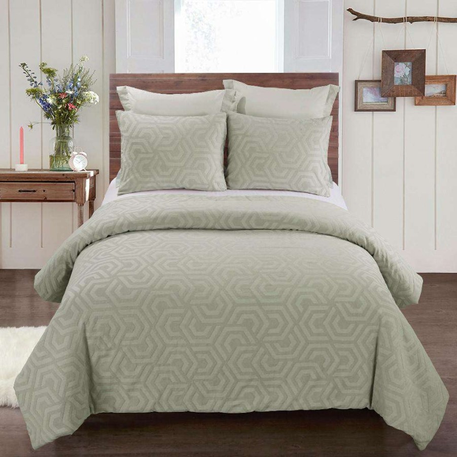 Bedding * Cheap Online Your Life Style King Comforter Set, Seville Sage By Donna Sharp American Heritage Textiles Y00711