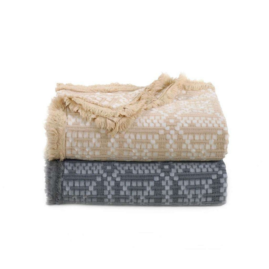 Bedding * Limited Edition Your Life Style Throw (Oversized), Gw Grid Grey By Donna Sharp American Heritage Textiles Y00112