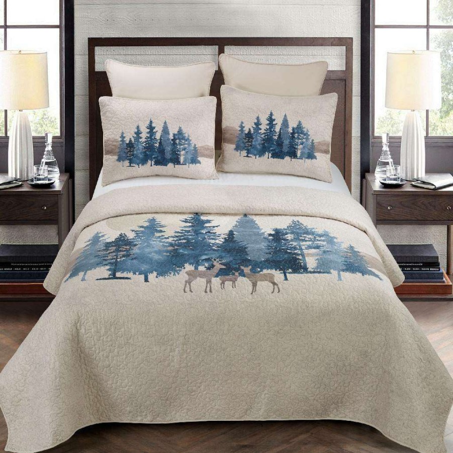 Bedding * Online Discount Donna Sharp Queen Set, Watercolor Forest (Ucc) American Heritage Textiles 67146