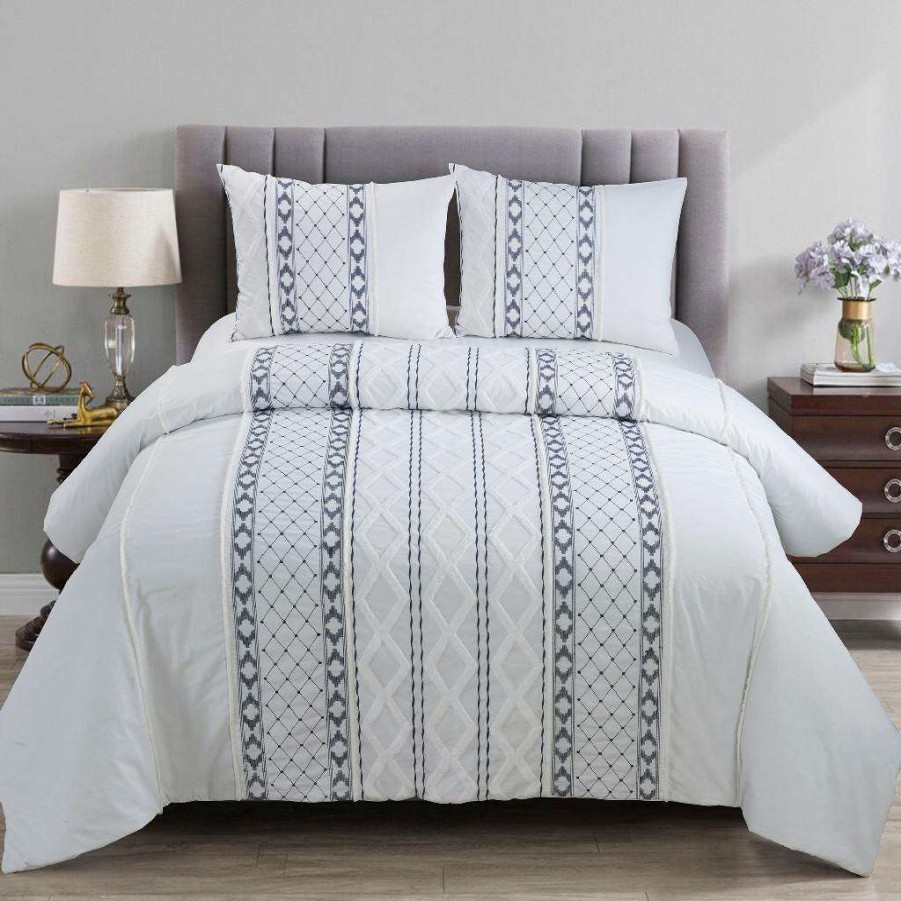 Bedding * Wholesale Your Life Style Queen Comforter Set, Trellis By Donna Sharp American Heritage Textiles Y00308