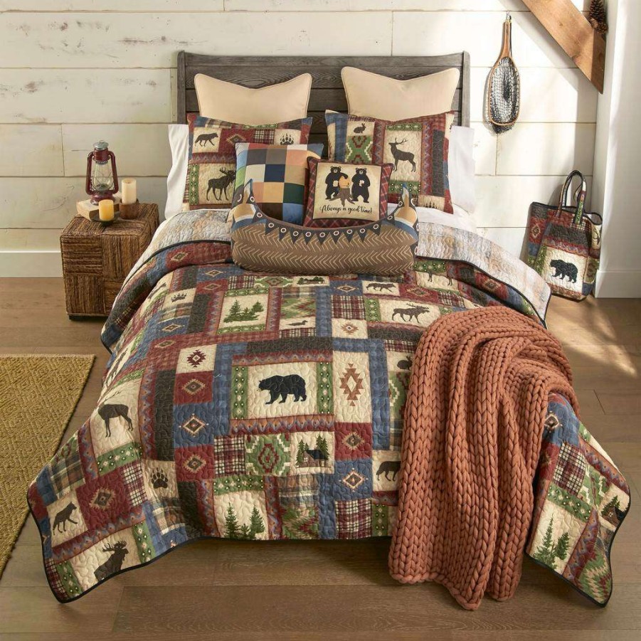 Bedding * Popular Forest Grove Queen 3 Pc Quilt Set American Heritage Textile Y20466