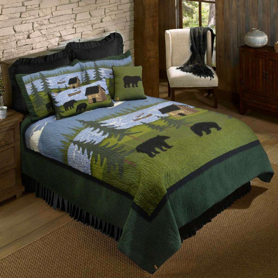 Bedding * Hot Sell Donna Sharp Bear River Full/Queen Cotton Quilt American Heritage Textiles 83426